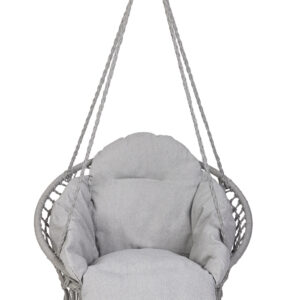 Huśtawka ogrodowa bocianie gniazdo z poduszką XXL szary 120kg