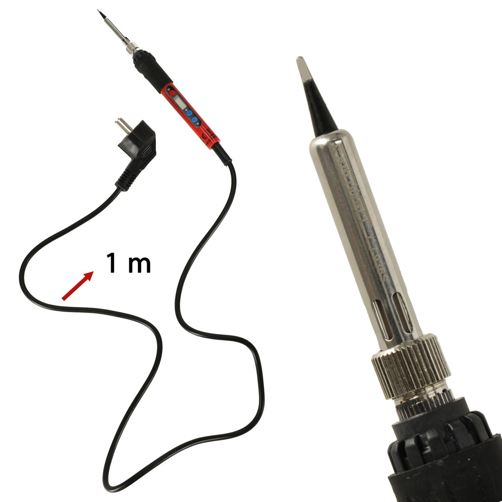 KAFUWELL Lutownica oporowa grzałkowa regulacja temperatury wyświetlacz LCD 80W - obrazek 8