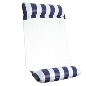 Materac dmuchany hamak wodny fotel krzesło do pływania 120 x 70 cm granatowy