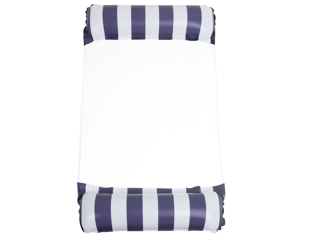 Materac dmuchany hamak wodny fotel krzesło do pływania 120 x 70 cm granatowy - obrazek 5