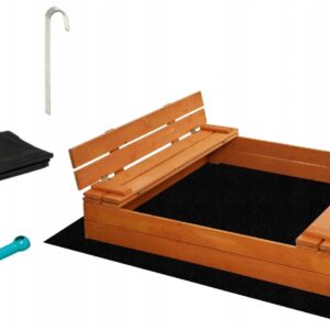 Piaskownica drewniana impregnowana składana 120cm