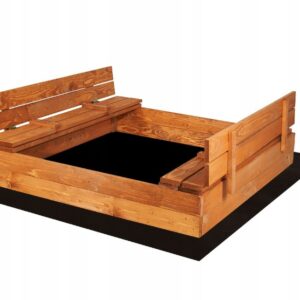 Piaskownica drewniana impregnowana zamykana 120x120cm